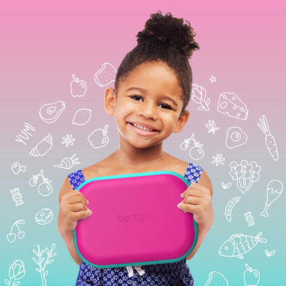 Bentgo® Chill Kids Lunch & Snack Box - Fuchsia/Teal