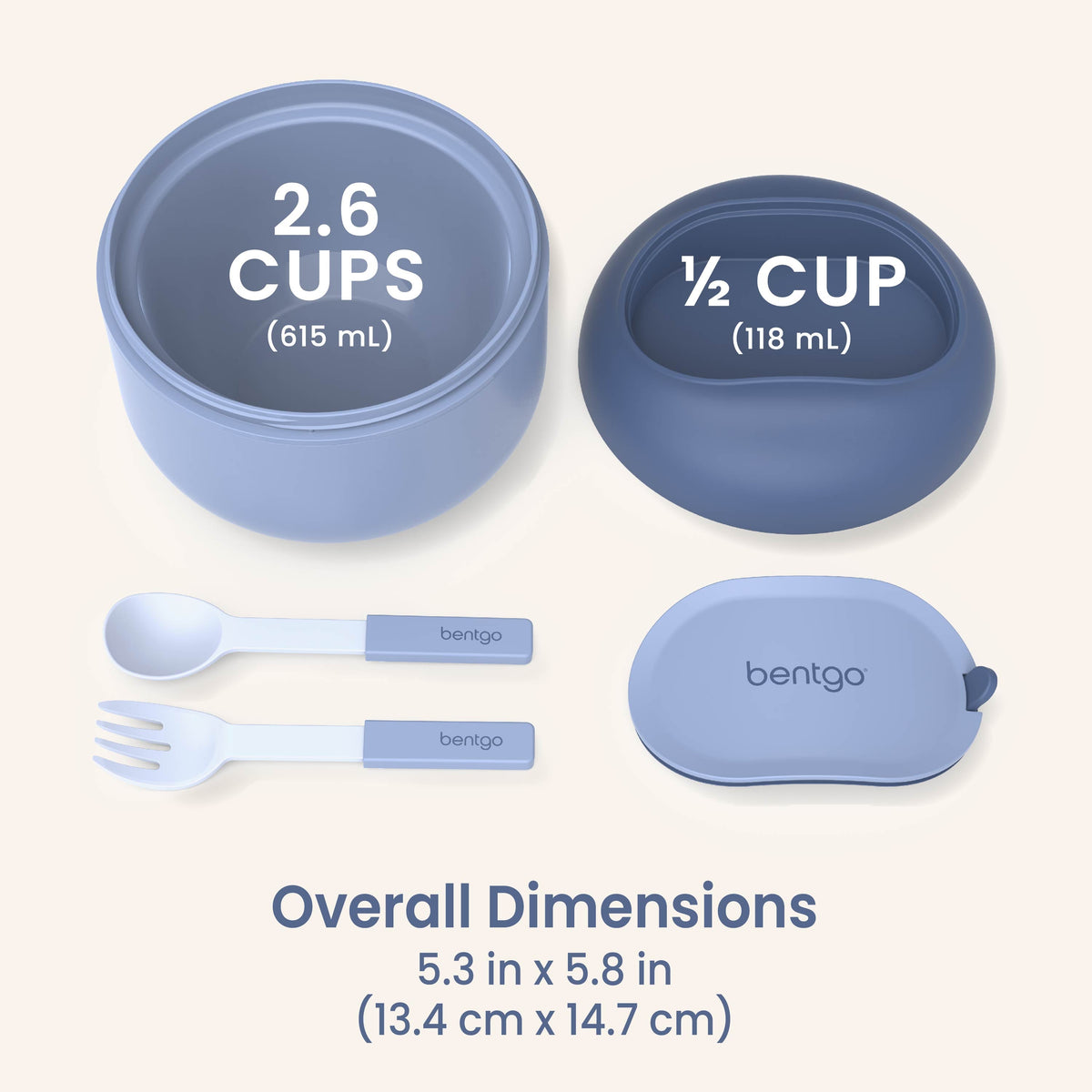 Bentgo® Bowl (2-Pack) - Slate | Dimensions & What’s In The Box