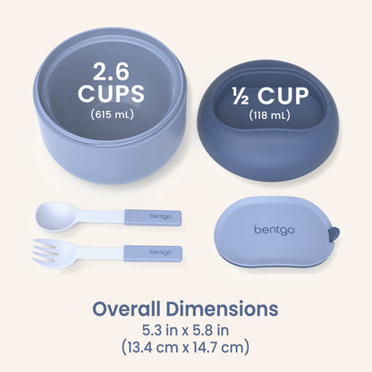 Bentgo® Bowl (2-Pack) - Slate | Dimensions & What’s In The Box