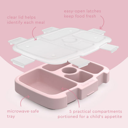 Bentgo® Kids Tray & Cover | Petal Pink Glitter